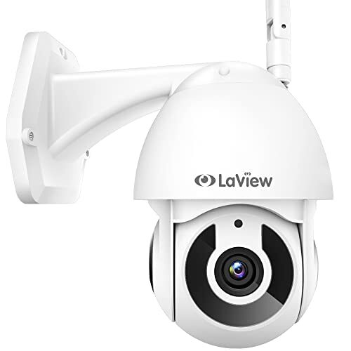 LaView Security Camera Outdoor,1080P HD Wi-Fi Home Security Cameras with Pan/Tilt 360 View, Night Vision,2-Way Audio, IP65, Motion Detection Activity Alert, Easy Set Up, USA Cloud Service with Alexa