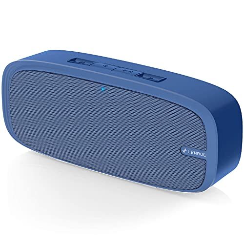 LENRUE Bluetooth Speaker, Wireless Portable Speaker with Loud Stereo Sound, Rich Bass, 12-Hour Playtime, Built-in Mic. Perfect for iPhone, Samsung and More