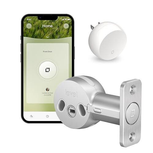 Level Bolt Connect WiFi Smart Deadbolt Lock, Convert Your Existing Door Lock Into a Smart Lock, Remotely Control from Anywhere, Works with iOS, Android, Apple HomeKit, Amazon Alexa, Google Home