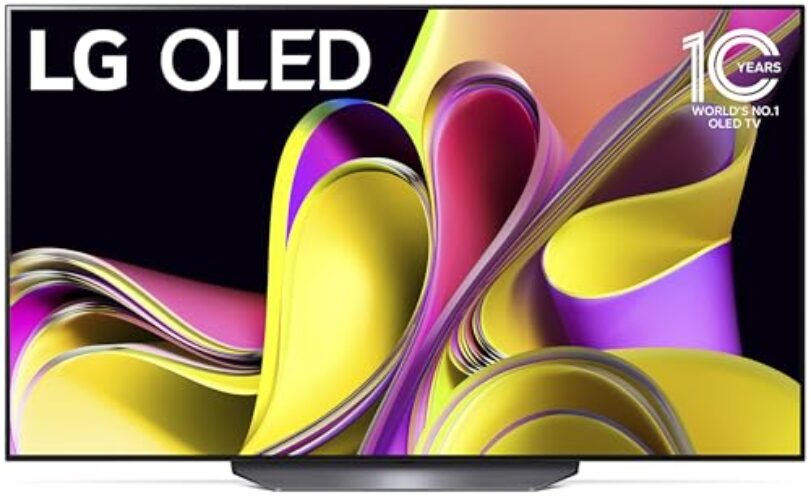 LG B3 Series 77-Inch Class OLED Smart TV OLED77B3PUA, 2023 – AI-Powered 4K TV, Alexa Built-in, Black