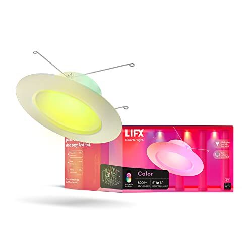 LIFX Color 5-6″ 800 Lumen Downlight E26 Retrofit White