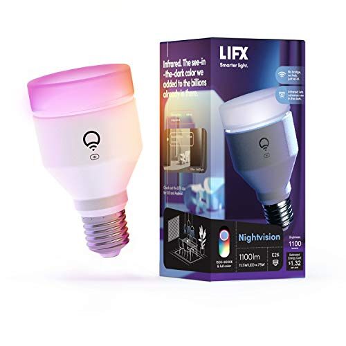 LIFX Color E26 (Nightvision Edition) Smart LED Light Bulb