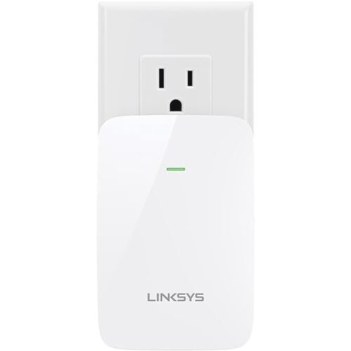 Linksys WiFi Extender, WiFi 5 Range Booster, Dual-Band Booster, Repeater, 6,500 Sq. ft Coverage, Speeds up to (AC1200) 1.2Gbps, RE6350