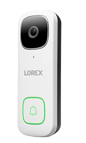 Lorex 2K WiFi Video Doorbell, Outdoor Security Camera System