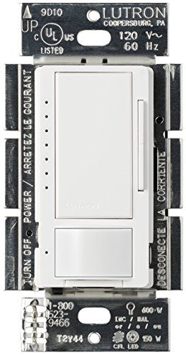 Lutron Maestro LED Dimmer with Motion Sensor, MSCL-OP153M-WH