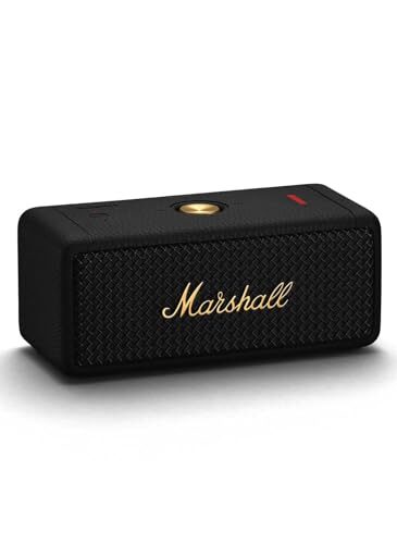 Marshall Emberton II Portable Bluetooth Speaker, Black & Brass