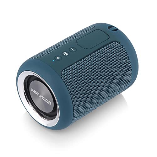 MAWODE Bluetooth Speakers, T10 Waterproof Speaker, 8 Hr Playtime Portable Speaker, Small, Lightweight, Mini, Wireless, Shower Speaker, Aux & TF Card Support
