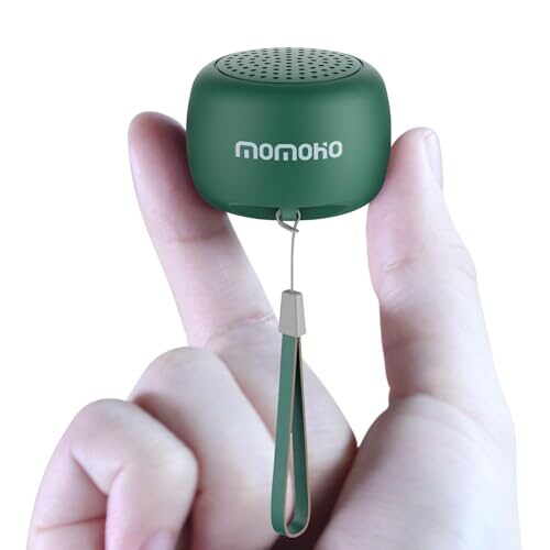 MOMOHO The Smallest Mini Bluetooth Speaker Wireless Tiny Bluetooth Speaker Small Bluetooth Speakers with Built-in Mic, TWS Portable Speaker for Home/Outdoor/Travel/Party, Gift, Present (Green)