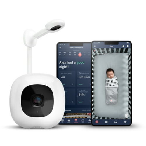 Nanit Pro Smart Baby Monitor & Wall Mount with Breathing Band
