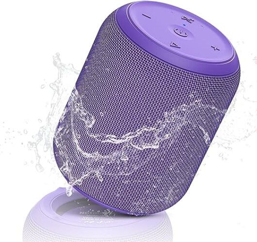 NOTABRICK Bluetooth Speakers, Portable Wireless Speaker with 15W Stereo Sound, IPX6 Waterproof Shower Speaker, Dual Pairs, Portable Speaker for Party Beach Camping
