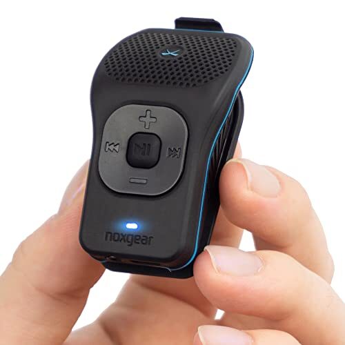 noxgear 39g Wearable Waterproof Bluetooth Speaker, Magnetic Clip-On Wireless Portable Speakers, Up to 15 Hours Battery Life, Clip Speaker with Microphone, Large Tactile Control Buttons
