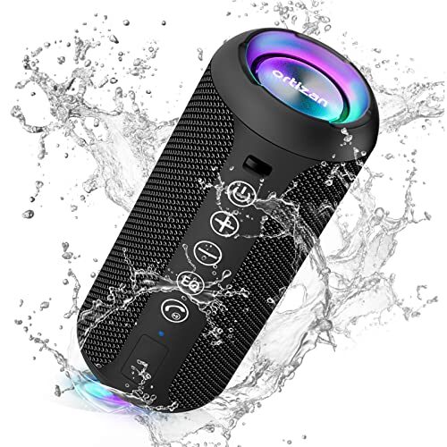 Ortizan Portable Bluetooth Speaker, IPX7, 24W Loud Stereo Sound