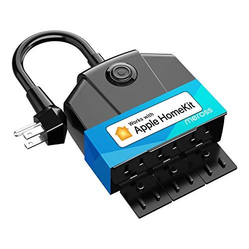 meross Outdoor Wi-Fi Smart Plug with 3 Independent Sockets