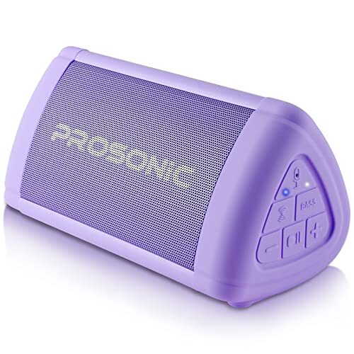 Prosonic BT3 Portable Wireless Bluetooth Speaker with 10W Stereo Sound & Bass Boost, Rich Sound & Intense Bass, Bluetooth 5.0, Microphone, IPX5,  in & Outdoor Speaker (Purple)