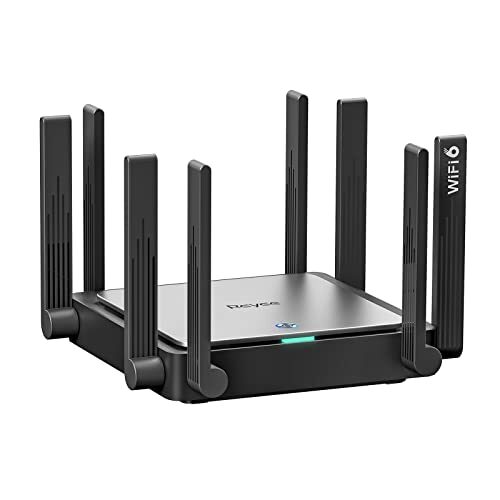 Reyee WiFi 6 Router AX3200 Wireless Internet High Speed Smart Router with 8 Omnidirectional Antennas, Dual Band Gigabit Computer Router Mesh Support for Homes up to 3000 Sq. ft., E5