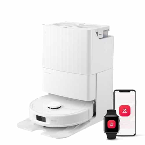 Roborock Qrevo S Robot Vacuum and Mop, Self-Drying, Auto Mop Washing, 7000Pa Suction, Self-Emptying & Refilling, 10mm Mop Lifting, 200RPM Spinning Mops, Smart Obstacle Avoidance, White