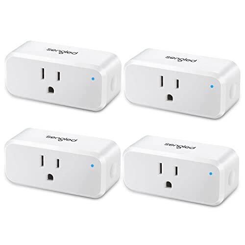 Sengled S1 Smart Plug Auto Pairing with Alexa Devices, 4-Pack