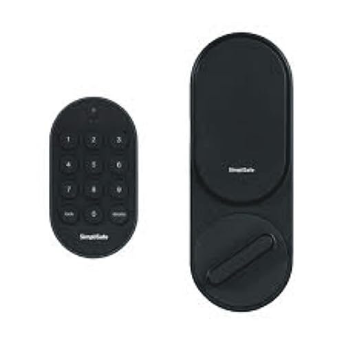 SimpliSafe Smart lock (Black), Compatible with SimpliSafe Home Security System, Latest Gen