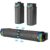 Smalody Gaming Speakers for PC, Computer Speakers for Desktop Monitor with Bluetooth, 2 in 1 Gradual RGB Computer Speaker Soundbar, Wired USB Powered, Can Be Split and Combined Freely