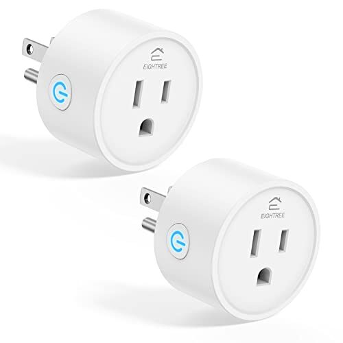 EIGHTREE Smart Outlet Plugs with WiFi Remote Control and Timer Function, 2Packs