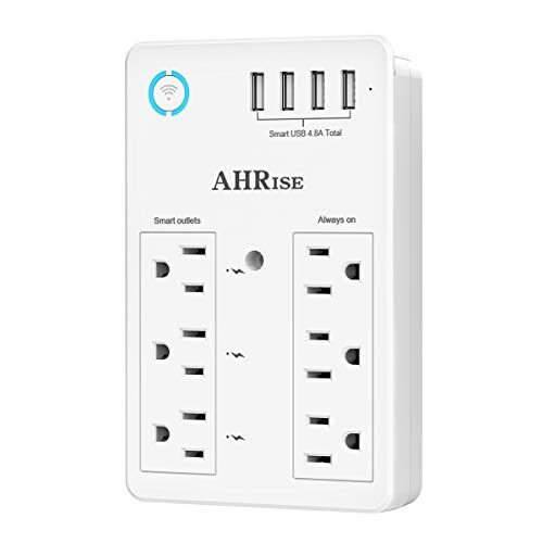AHRISE WiFi Surge Protector with 4 USB Ports