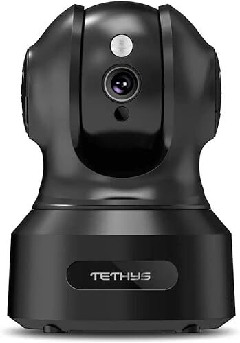 TETHYS Wireless Security Camera 1080P Indoor, Work with Alexa, Pan/Tilt WiFi Smart IP Camera Dome Surveillance System w/Night Vision, Motion Detection,2-Way Audio, Cloud for Home, Business, Baby Monitor