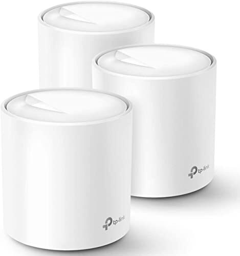 TP-Link Deco WiFi 6 Mesh System(Deco X20), Covers up to 5800 Sq.Ft. , Replaces Wireless Routers and Extenders, 3-Pack, 6 Ethernet Ports in total