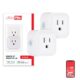 UltraPro Smart Plug WiFi Outlet, Smart Home, Smart Switch, Smart Outlet, Works With Alexa, Echo & Google Home, No Hub Required, App Controlled, ETL Certified, Electrical Outlet Switch, 2 Pack, 51410