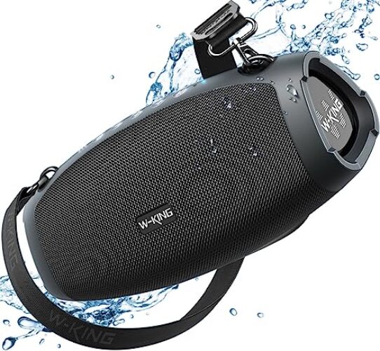 W-KING Portable Loud Bluetooth Speaker with Subwoofer