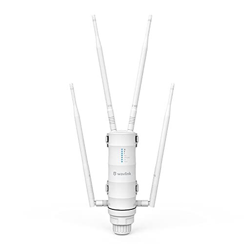 WAVLINK AC1200 Outdoor Wireless WiFi Long Range Extender/Access Point/Router with Passive POE, Weatherproof, Dual Band 2.4+5G Repeater, Gigabit Port, No WiFi Dead Zones for Working from Home