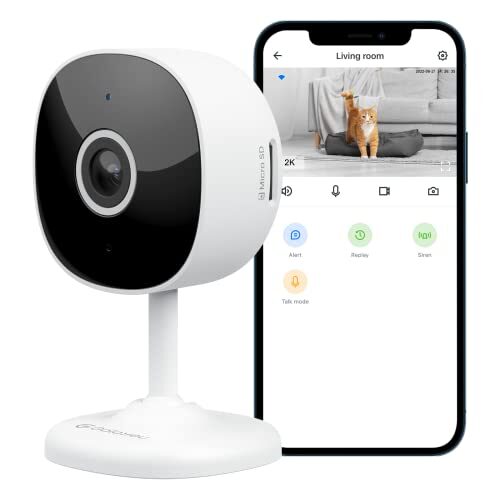 Litokam Indoor Camera, Cameras for Home Security with Night Vision, Pet Camera with Phone App, 1080P Indoor Security Camera, Motion Detection, 2-Way Audio, WiFi Camera Home Camera Compatible with Alexa