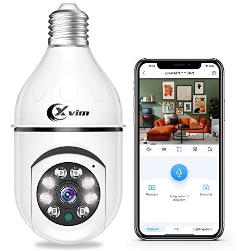XVIM 3MP Wireless WiFi Light Bulb Camera