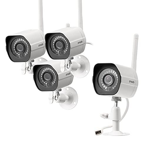 Zmodo Wifi Outdoor Security Camera 4 Pack